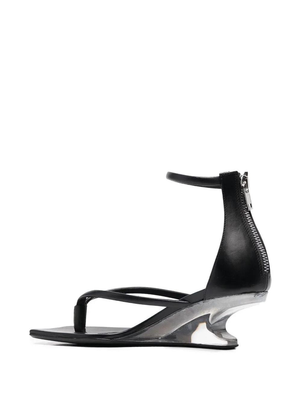 Rick Owens Cantilever gestructureerde sandalen Zwart