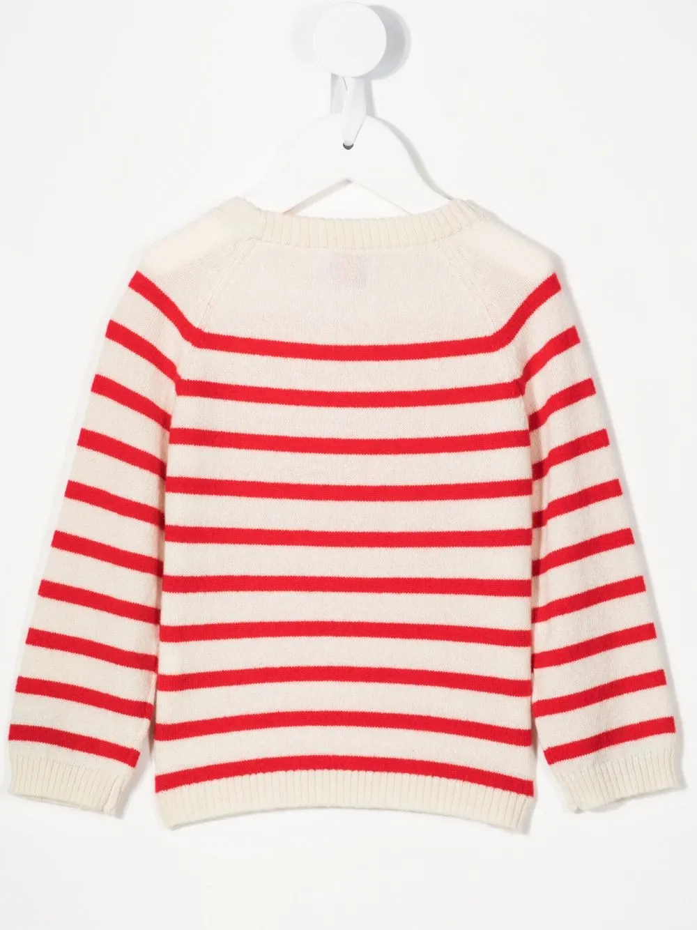 Cashmere in Love Kids Gestreepte trui - Wit