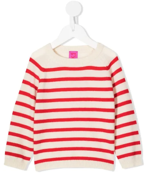Cashmere in Love Kids Suéter de cashmere com listras