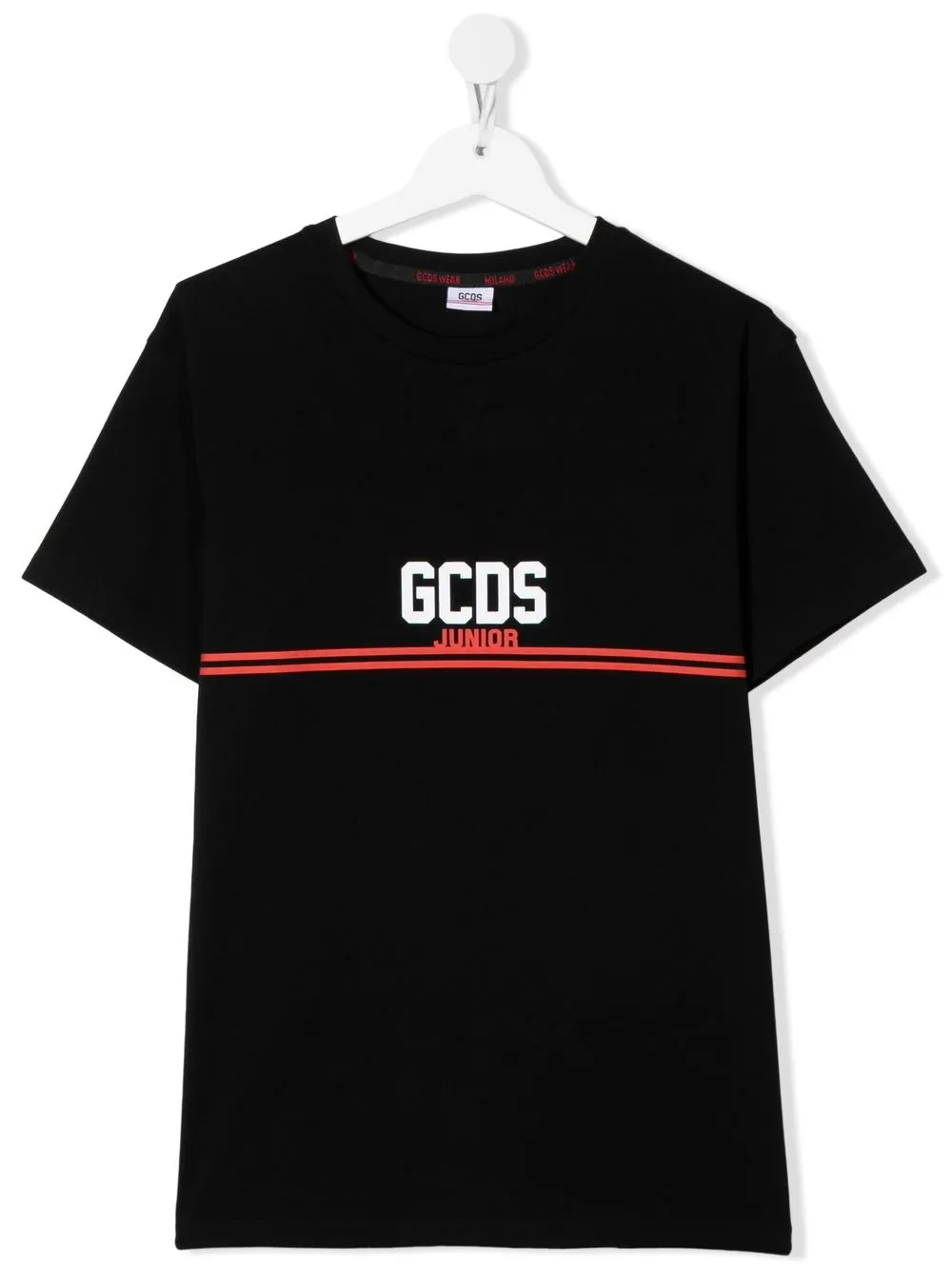 

Gcds Kids playera con franja del logo - Negro