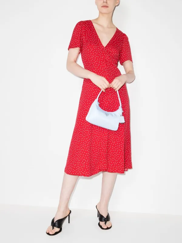 Reformation Locklin Polka Dot Dress 