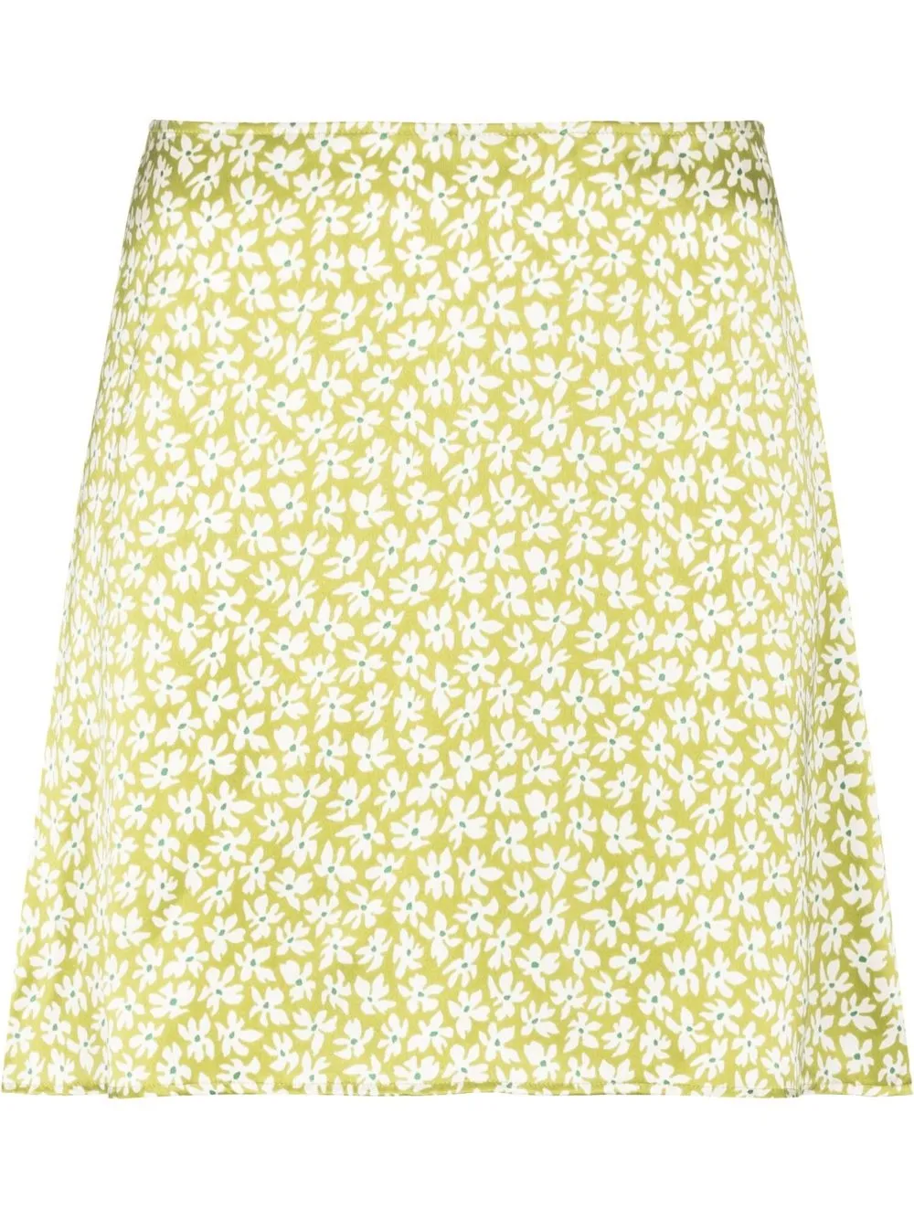 

Reformation Benson floral-print mini skirt - Green