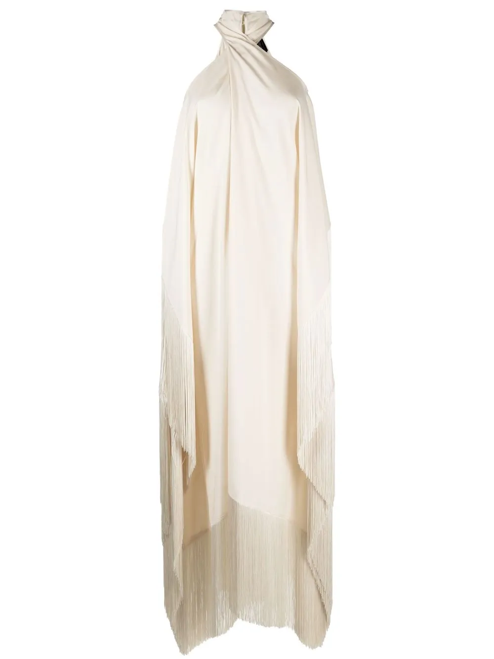 

Taller Marmo Mambo cold-shoulder halterneck kaftan dress - White