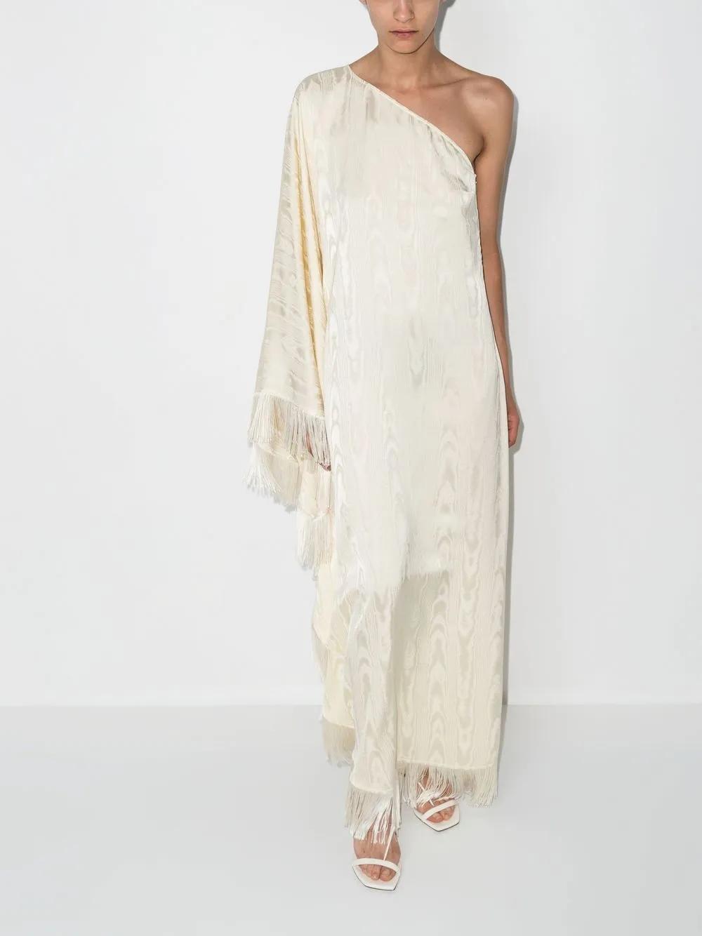 Taller Marmo oneshoulder Fringed Maxi Dress Farfetch