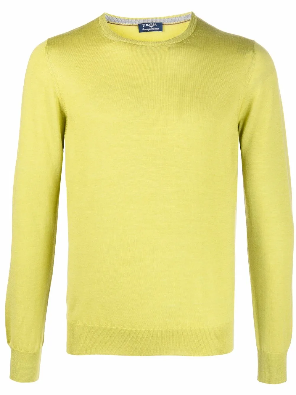 Barba fine-knit crew-neck jumper | Green | Image 1