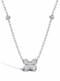 Pragnell 18kt white gold Butterfly diamond pendant necklace - Silver