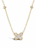 Pragnell 18kt yellow gold Butterfly diamond pendant necklace