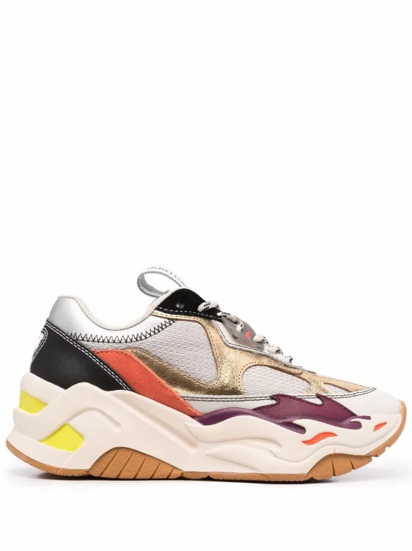 chunky coloured trainers