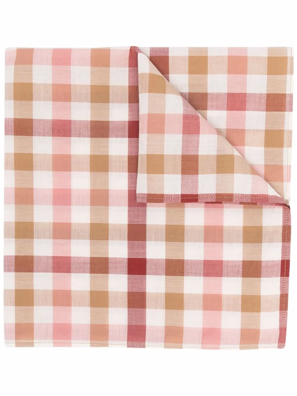 

Bonpoint mascada con estampado de cuadros gingham - Rojo