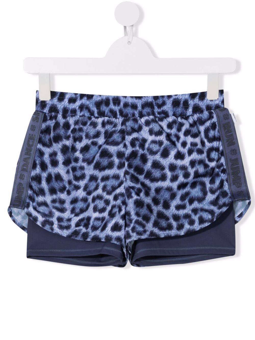 

Molo shorts Sporty con estampado de leopardo - Azul