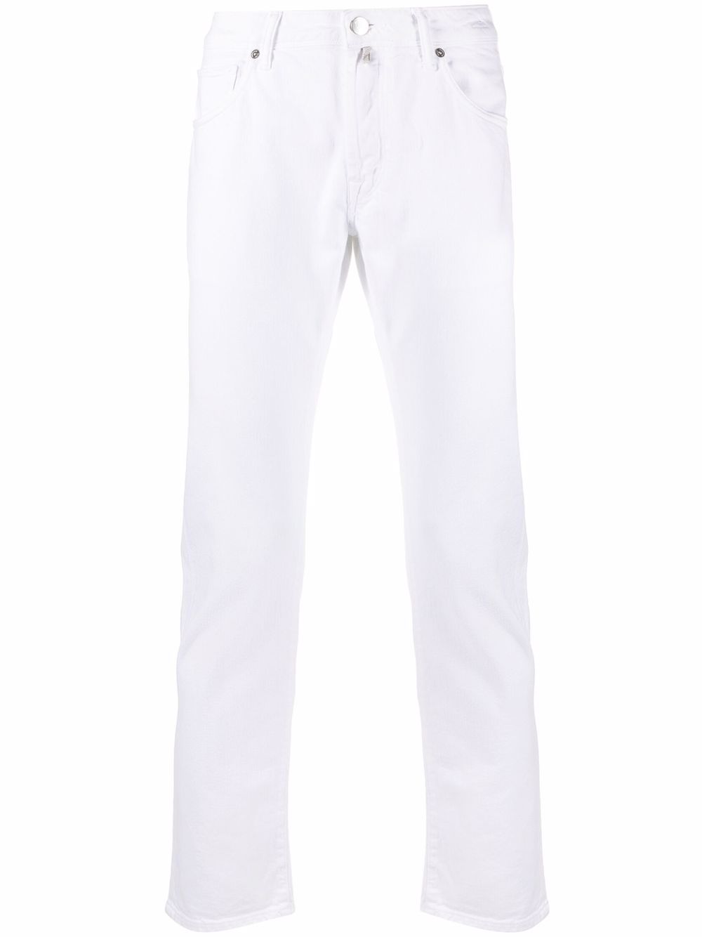 

Incotex pantalones slim capri - Blanco