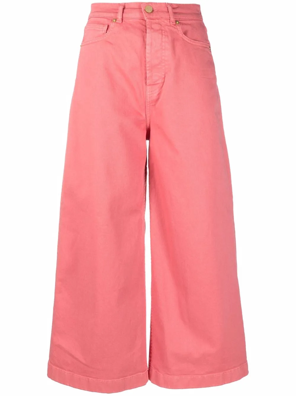 wide-leg cropped trousers