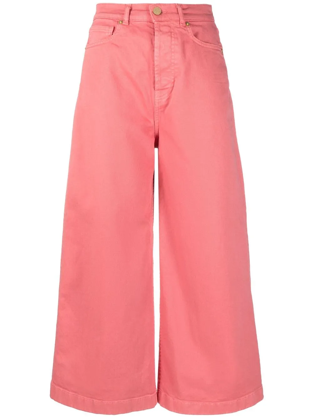 

Alexandre Vauthier wide-leg cropped trousers - Pink