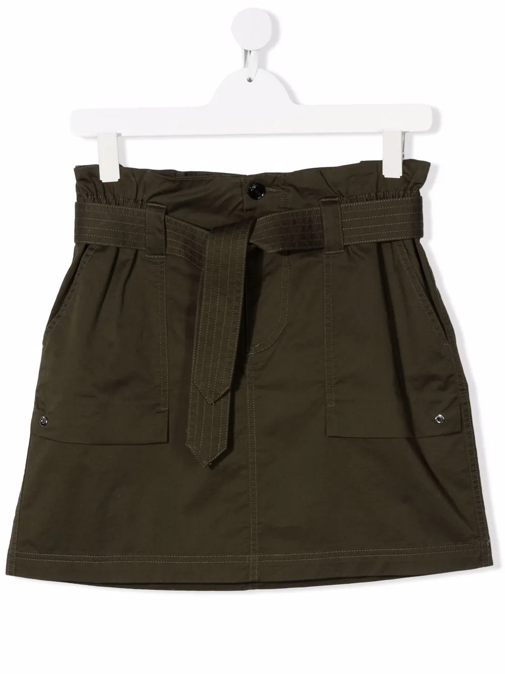 

Diesel Kids TEEN belted high-waist skirt - Green