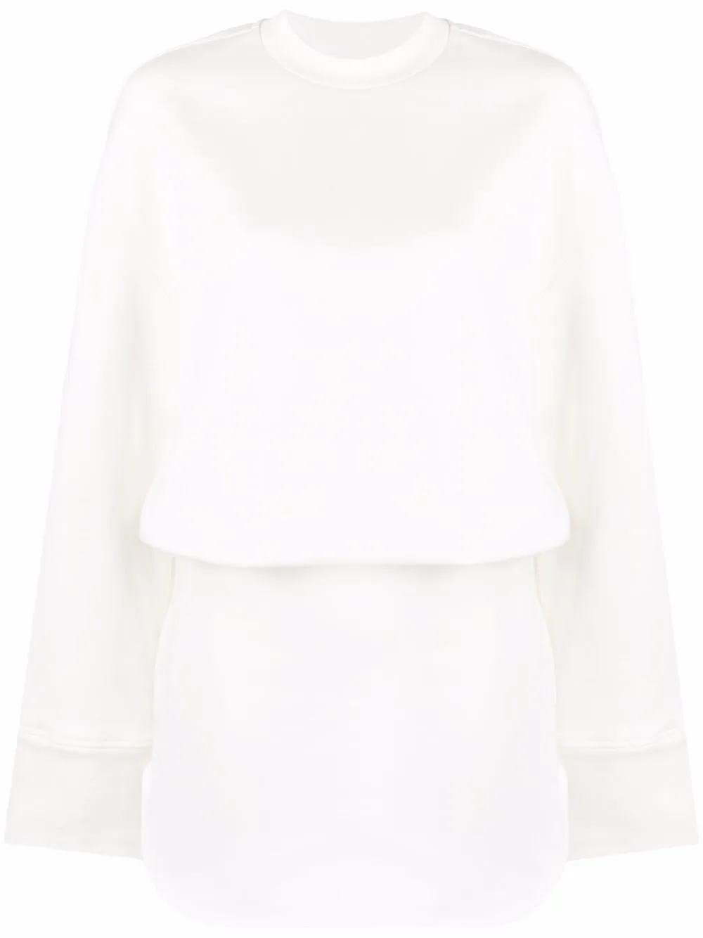 

The Attico mini sweatshirt dress - White