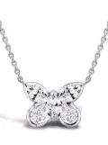 Pragnell 18kt white gold Butterfly diamond pendant necklace - Silver