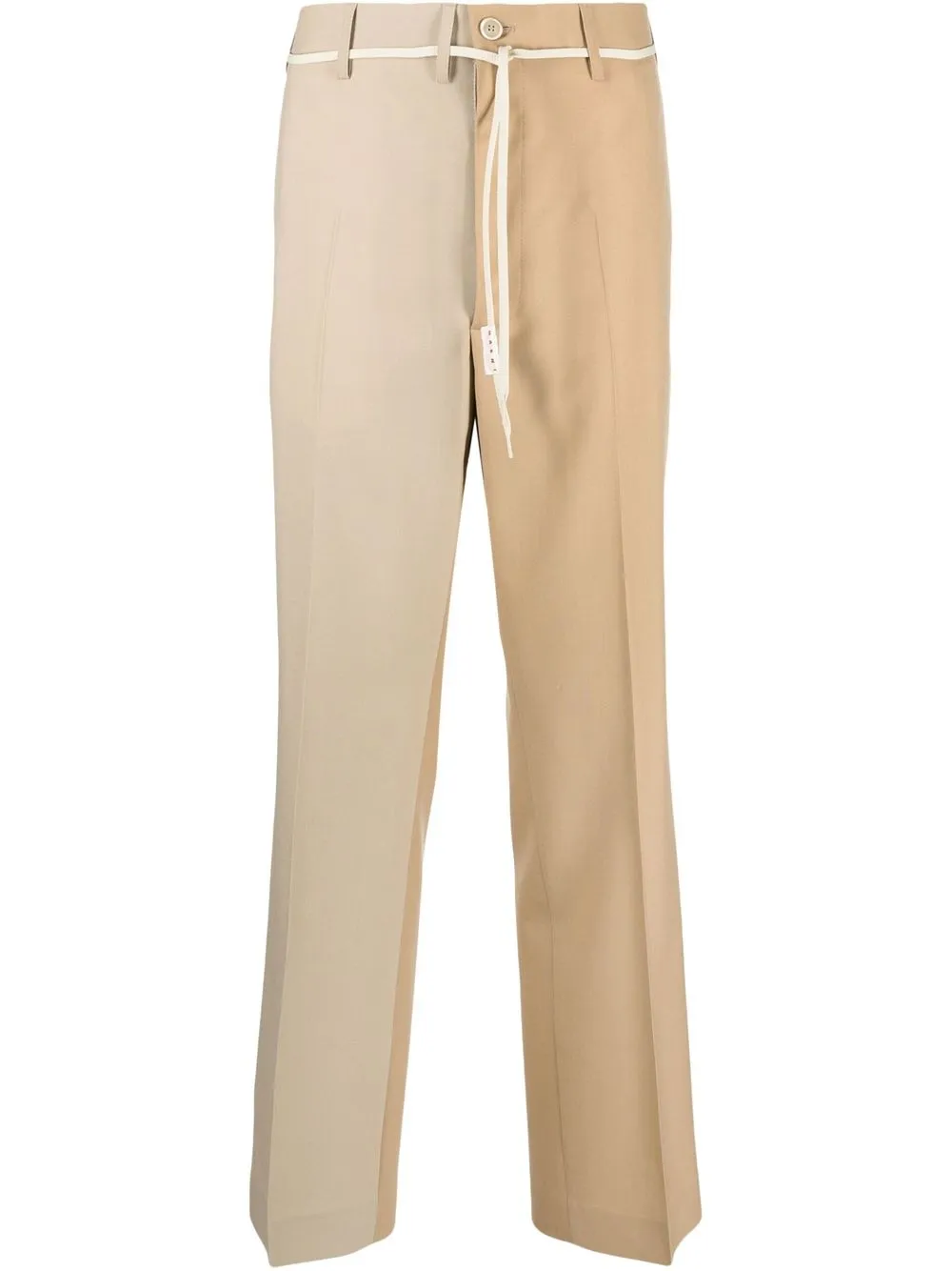 

Marni two-tone tailored trousers - Brown