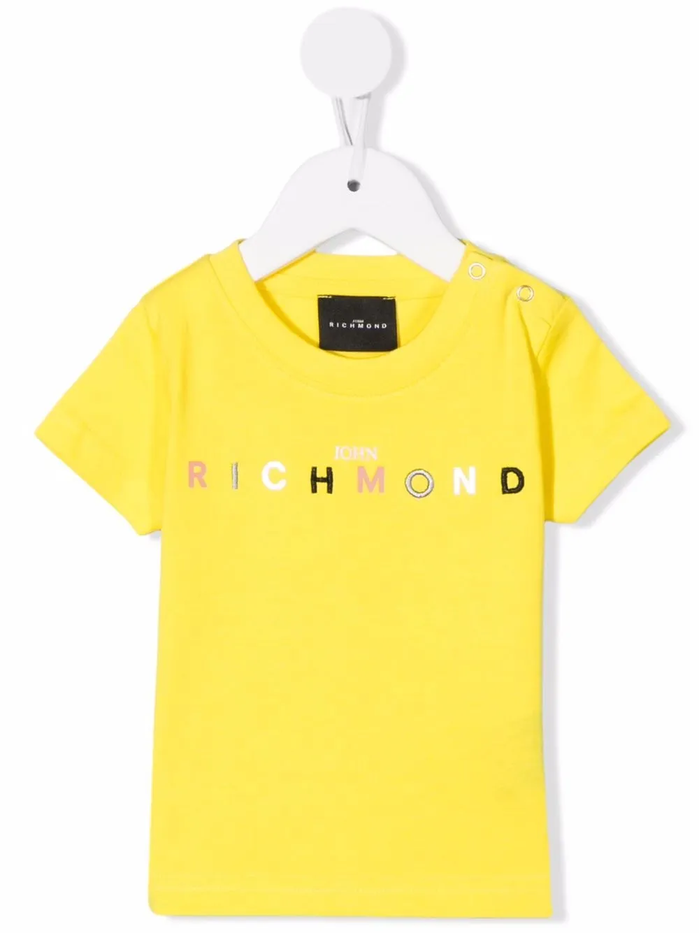 

John Richmond Junior playera con logo bordado - Amarillo