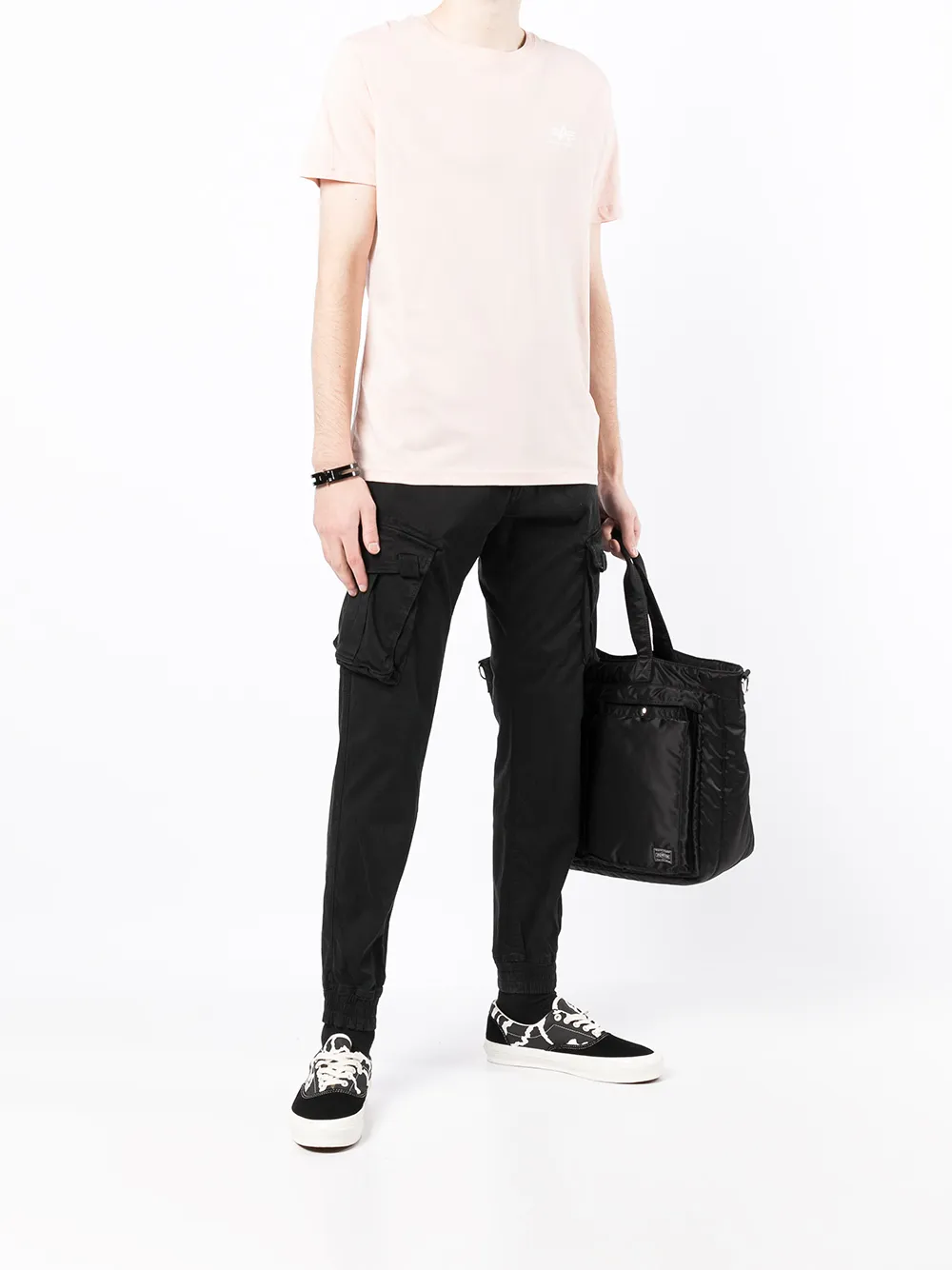 Alpha Industries T-shirt met logoprint - Roze
