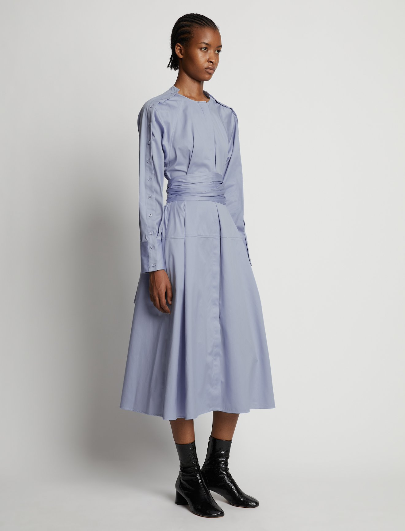 Silk Cotton Gabardine Dress #1