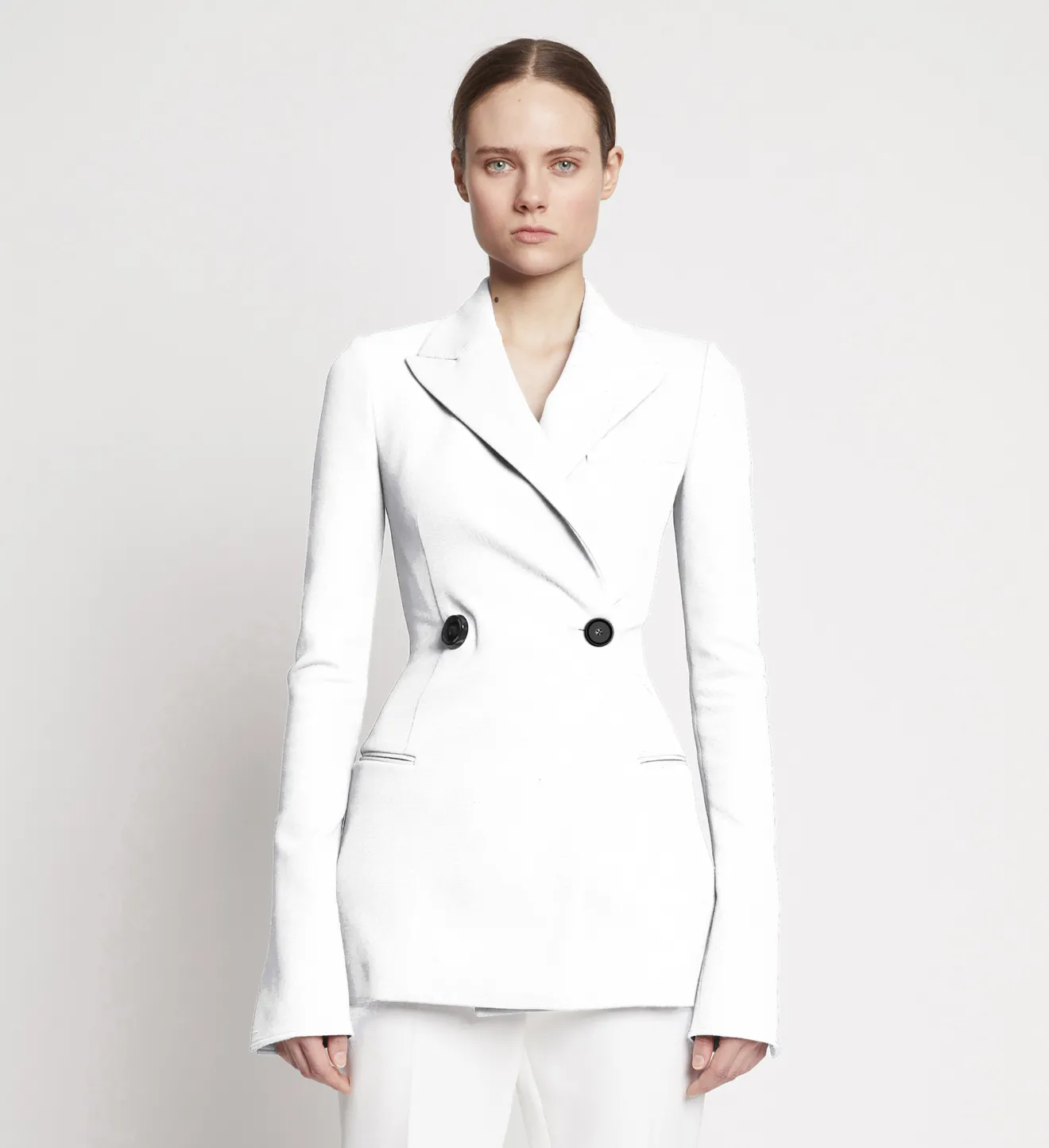 Bi-Stretch Crepe Cinched Jacket in 
