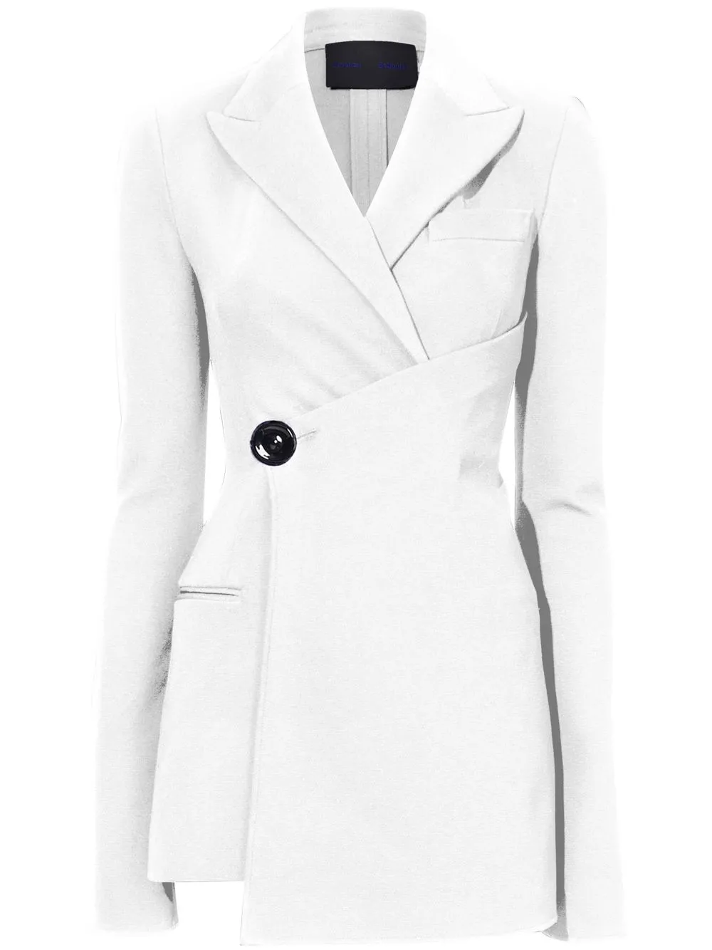 

Proenza Schouler chaqueta ceñida de crepé - Blanco
