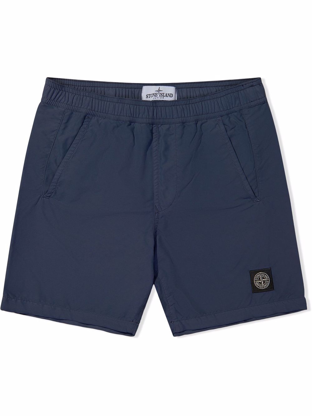 

Stone Island Junior bermudas con parche del logo - Azul