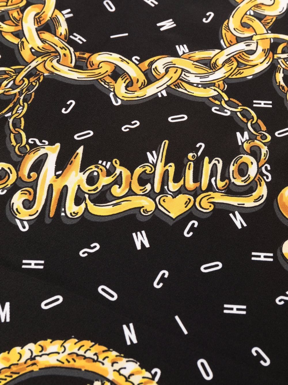 фото Moschino двусторонний платок с логотипом