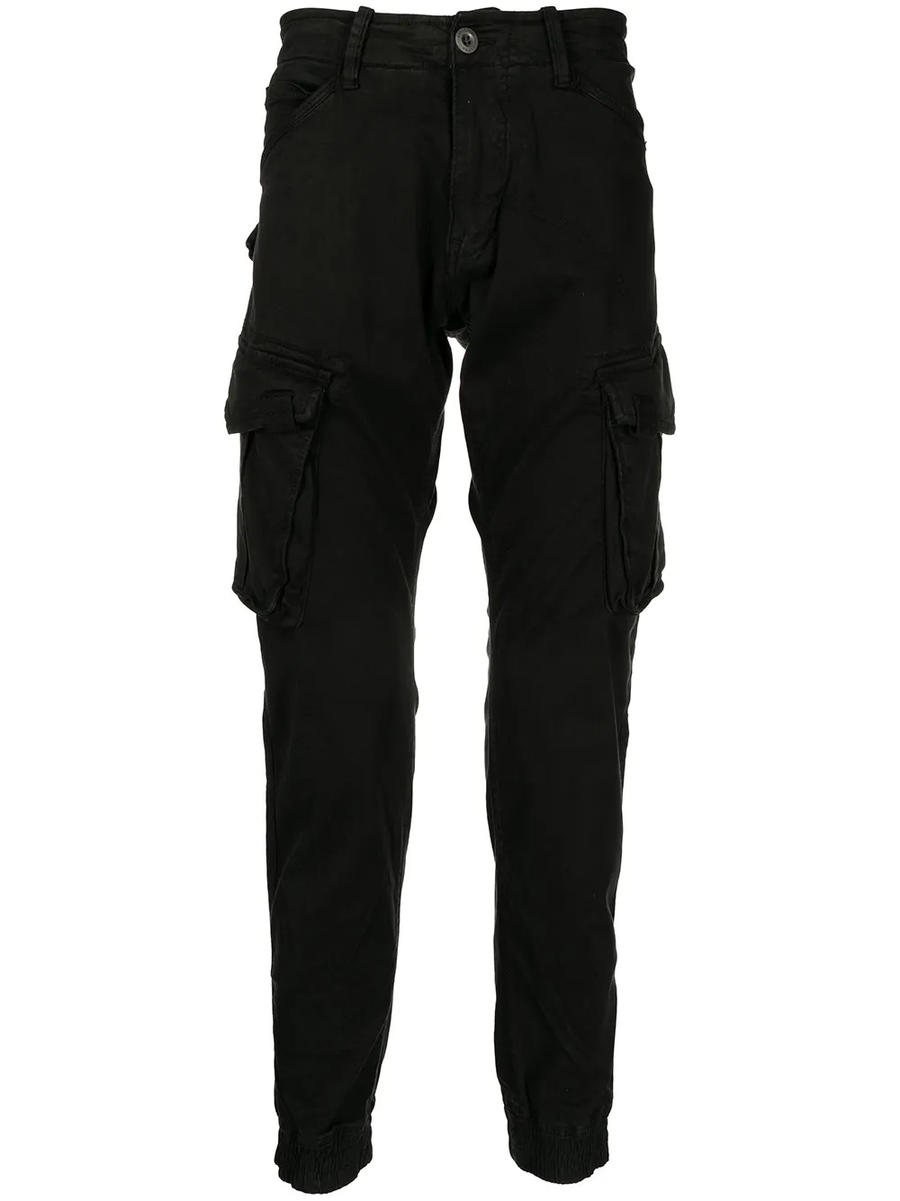 Alpha Industries tapered-leg cargo trousers | Black | Image 1