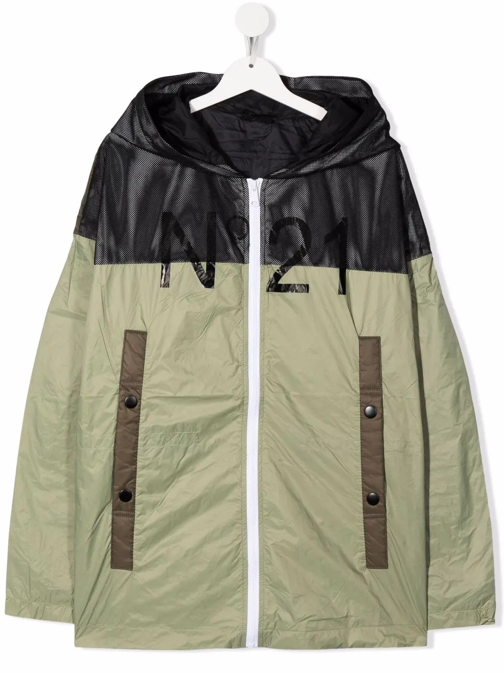 Nº21 Kids куртка с капюшоном и логотипом