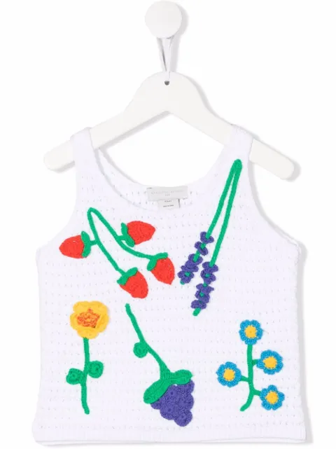 Stella McCartney Kids crochet-knit tank top