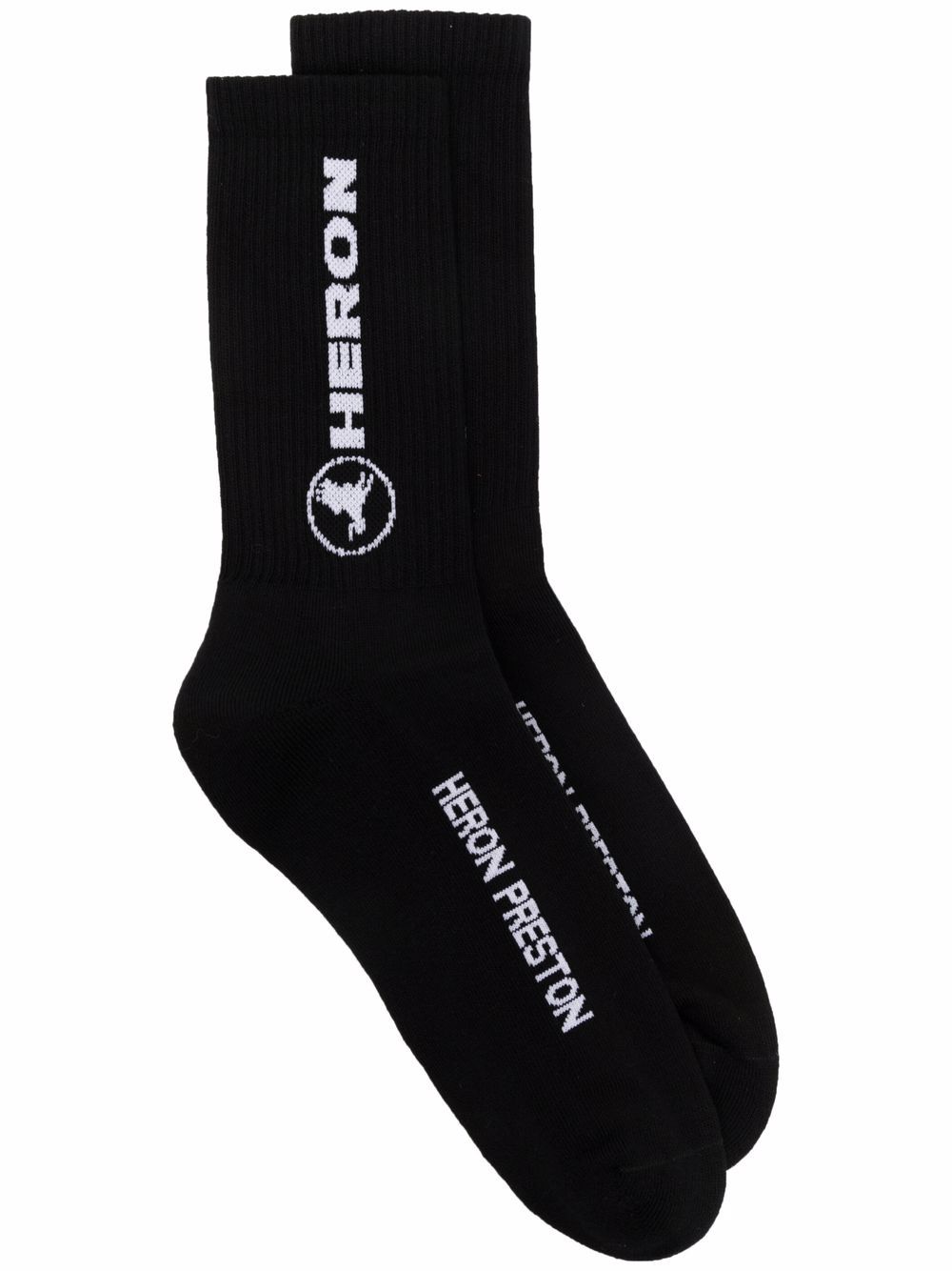 фото Heron preston intarsia-knit logo socks