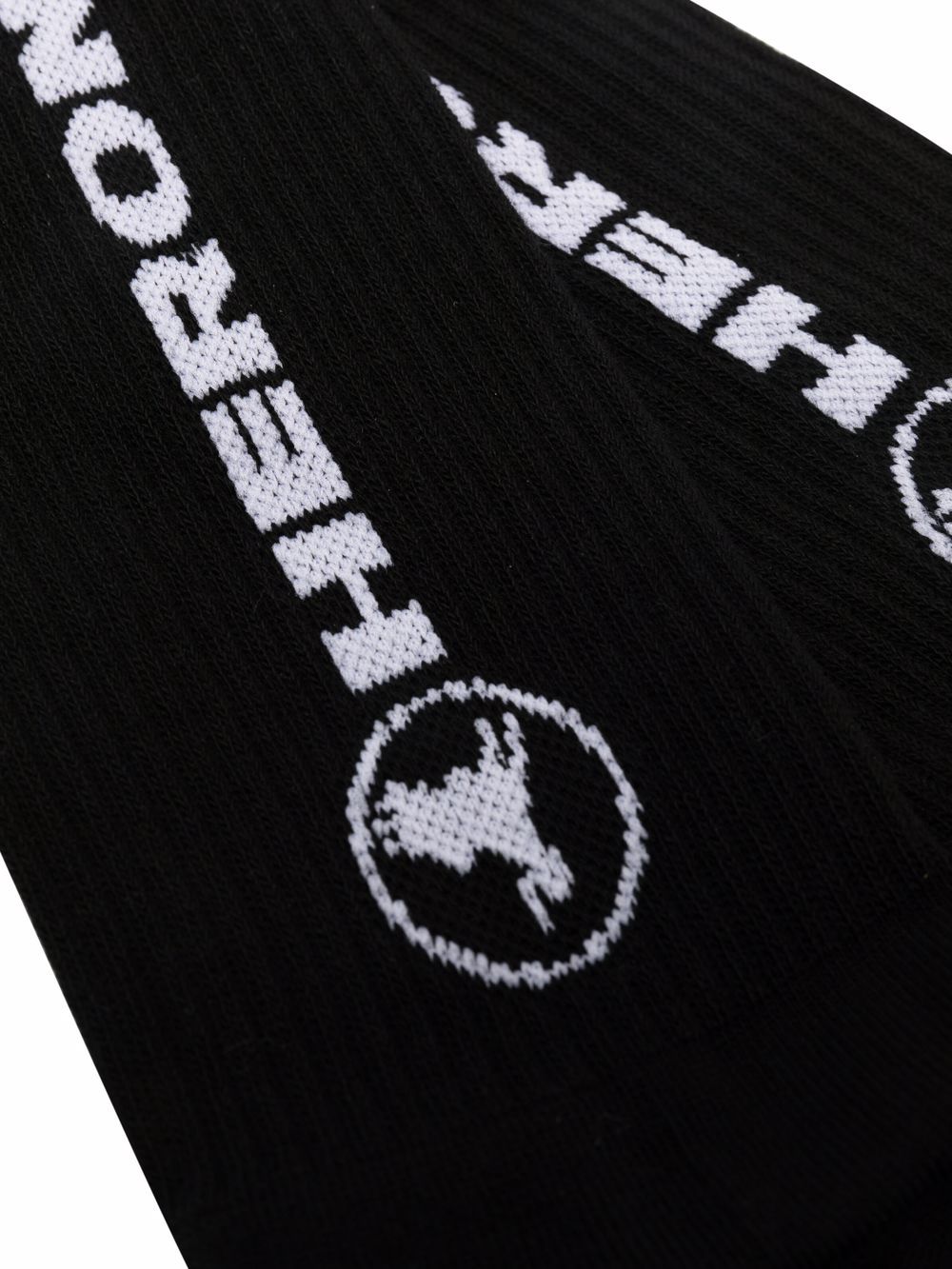 фото Heron preston intarsia-knit logo socks