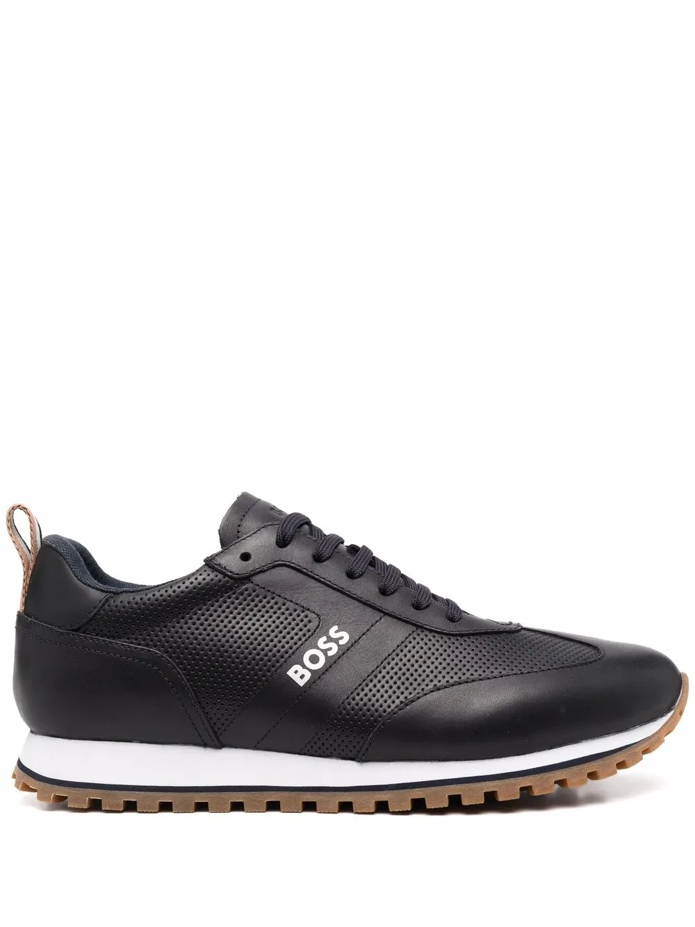 

BOSS side logo-print sneakers - Black