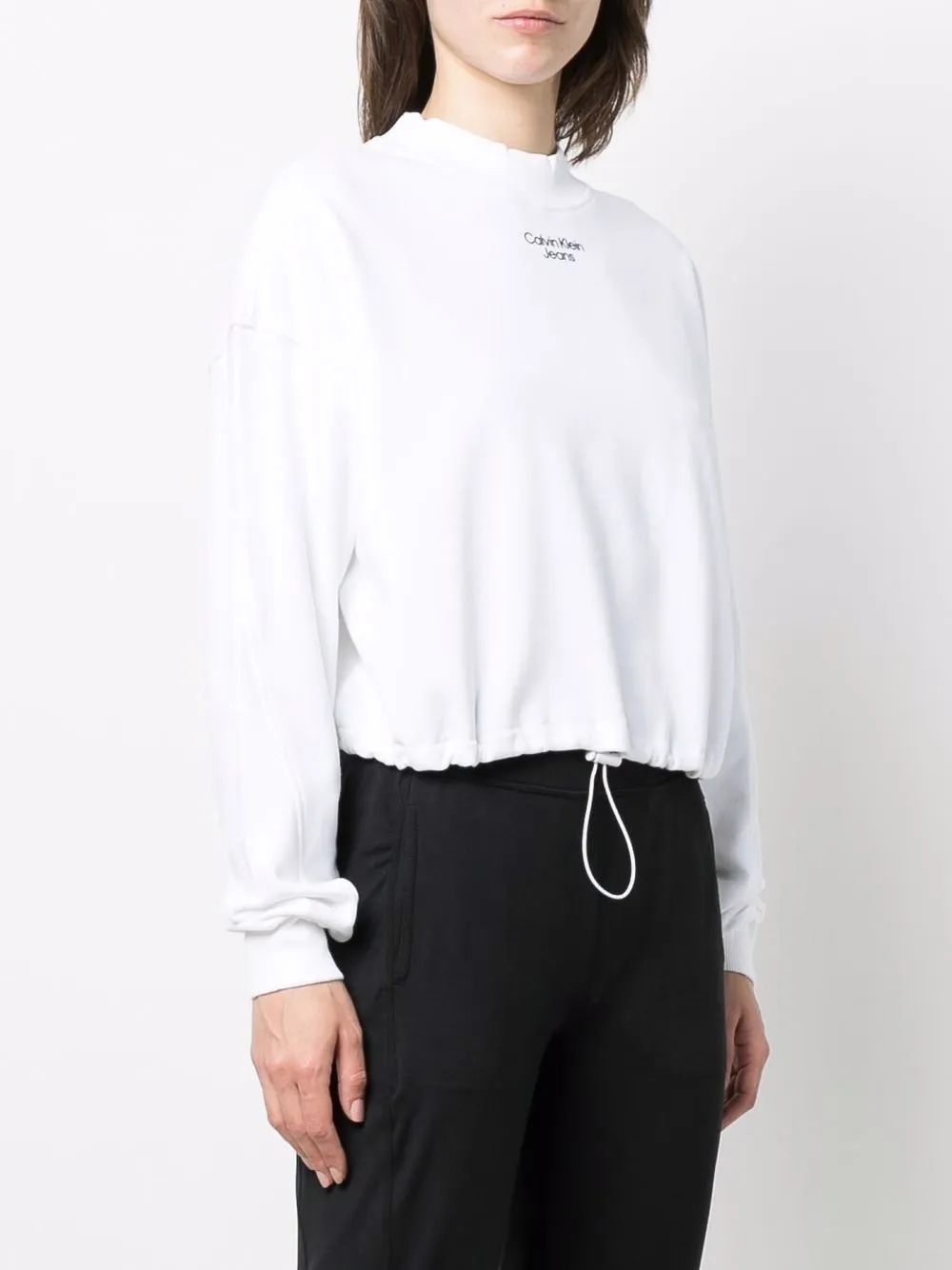 Calvin Klein Jeans Sweater met logoprint Wit