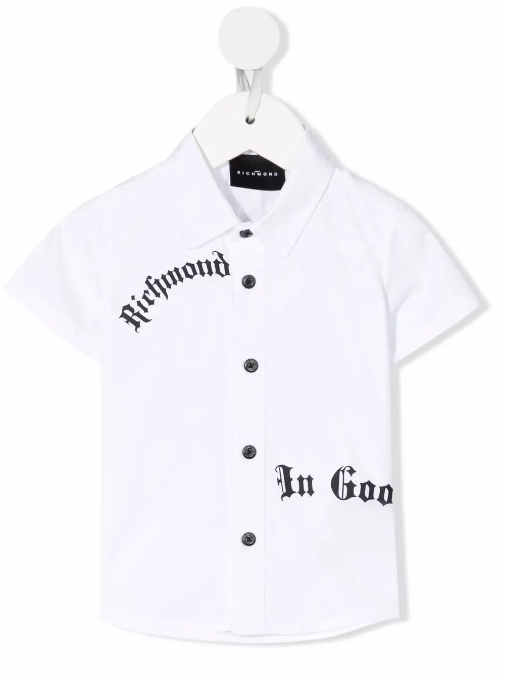 

John Richmond Junior logo-print shirt - White