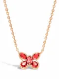 Pragnell 18kt yellow gold Butterfly ruby pendant necklace