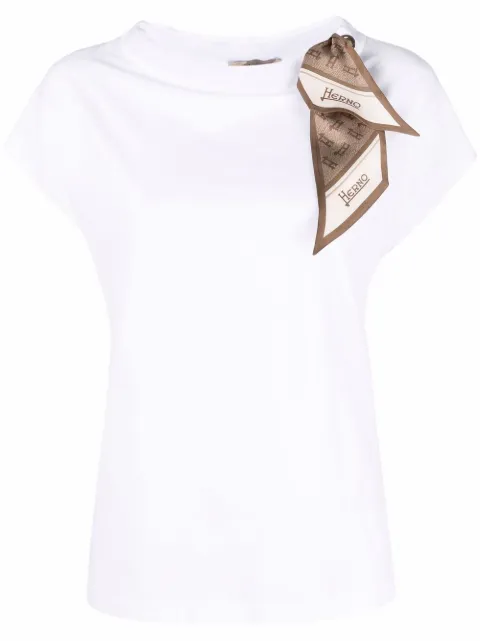Herno scarf-detail T-shirt