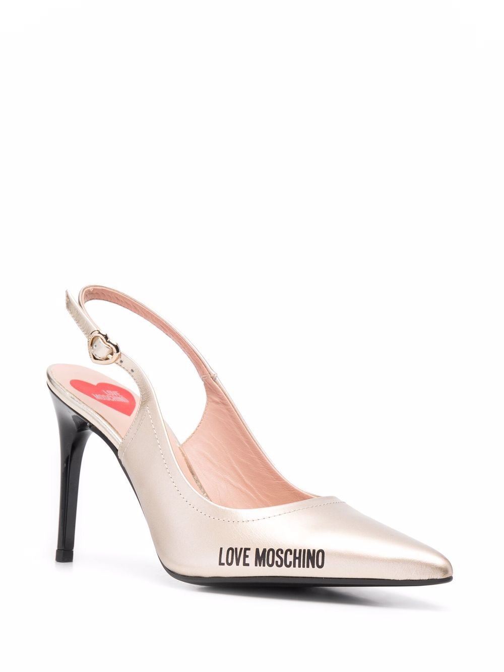 фото Love moschino туфли с ремешком на пятке и логотипом