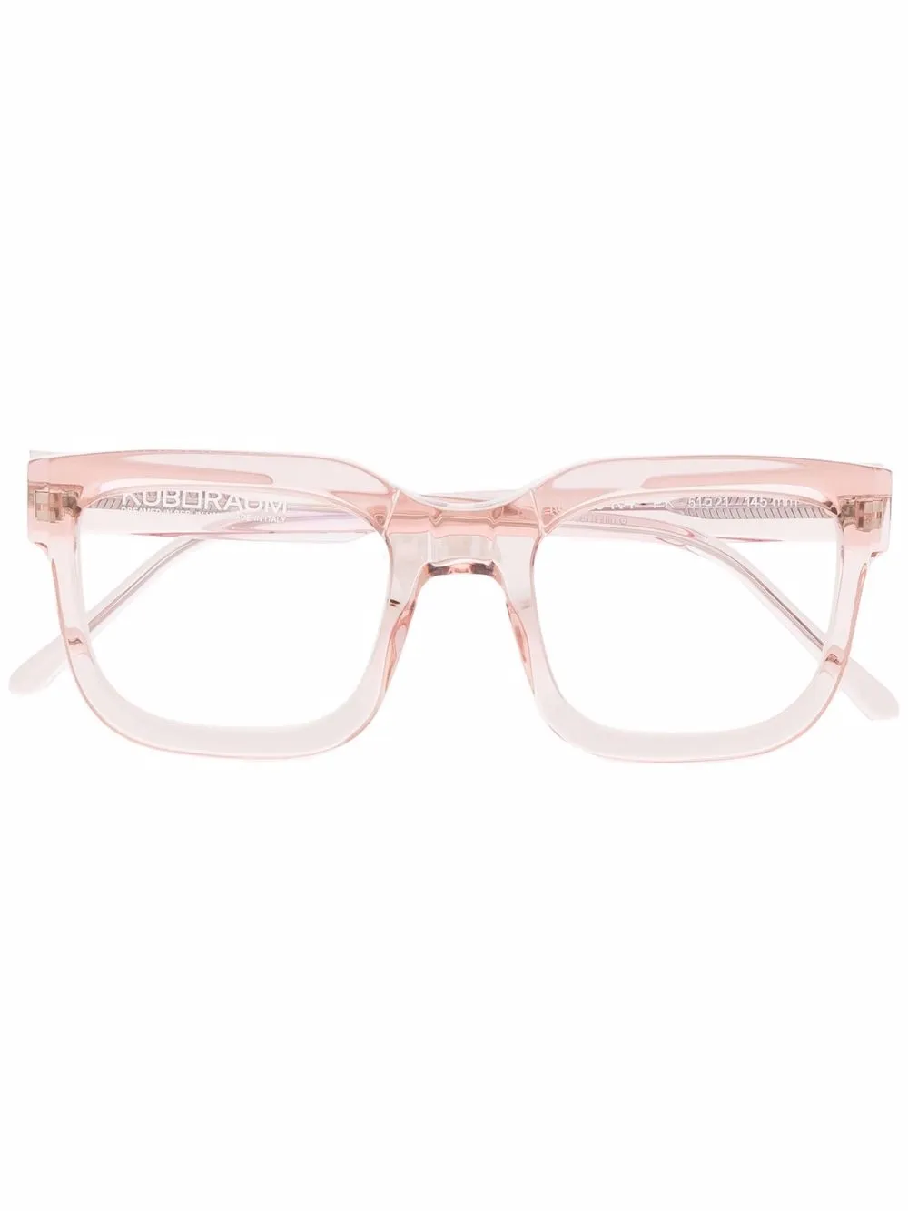 

Kuboraum transparent square-frame glasses - Pink