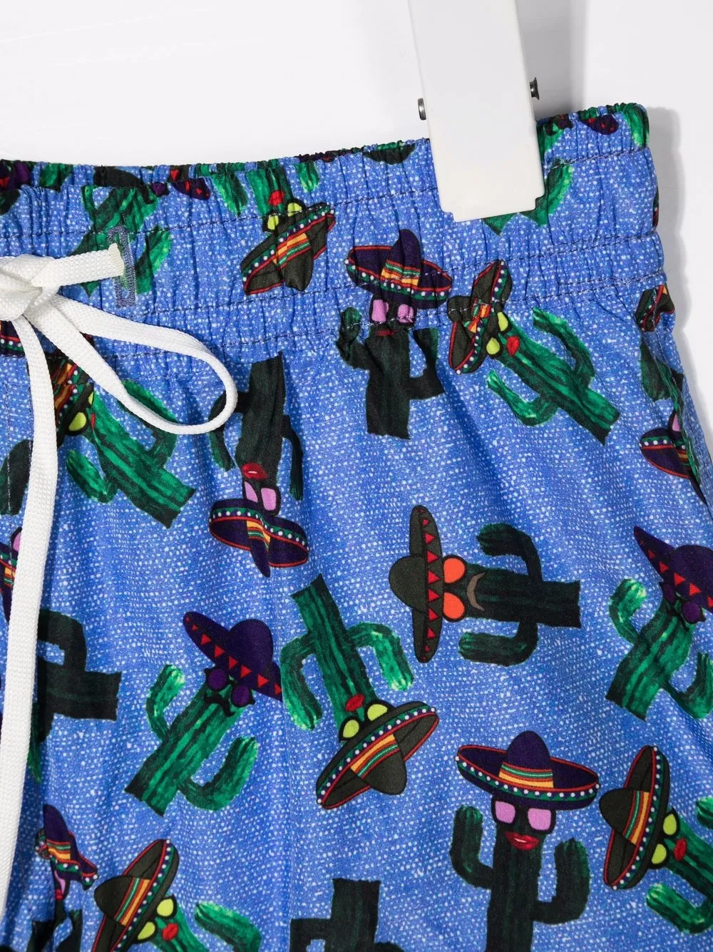  Siola Festive-print Swim Shorts - Blue 