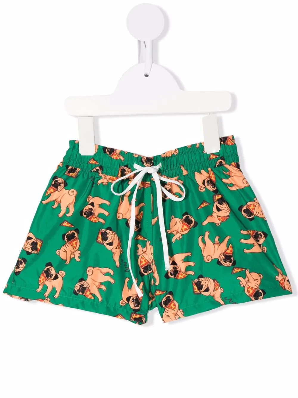 

Siola shorts de playa con estampado de pug - Verde