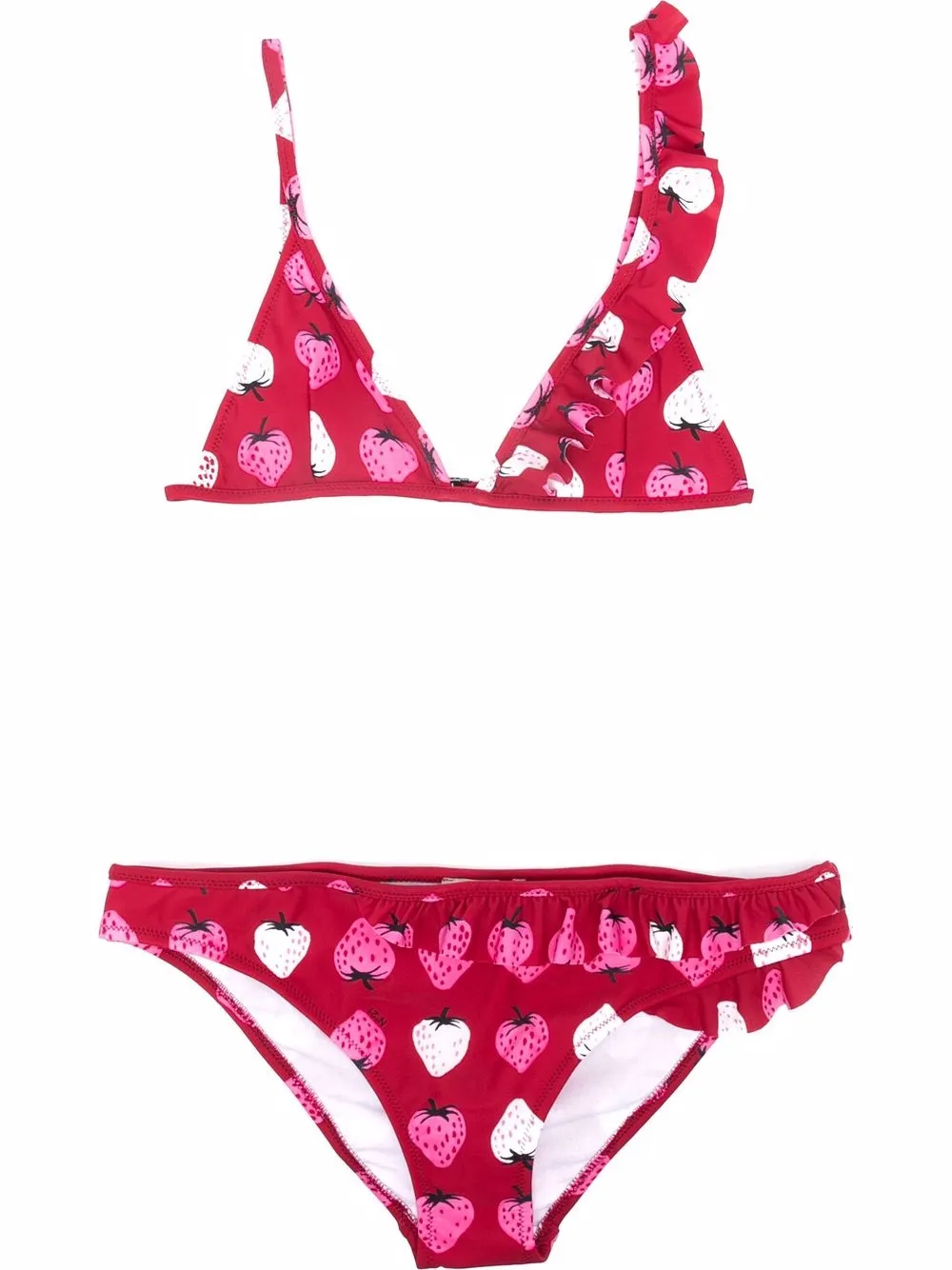 

Nº21 Kids TEEN strawberry-print bikini - Red