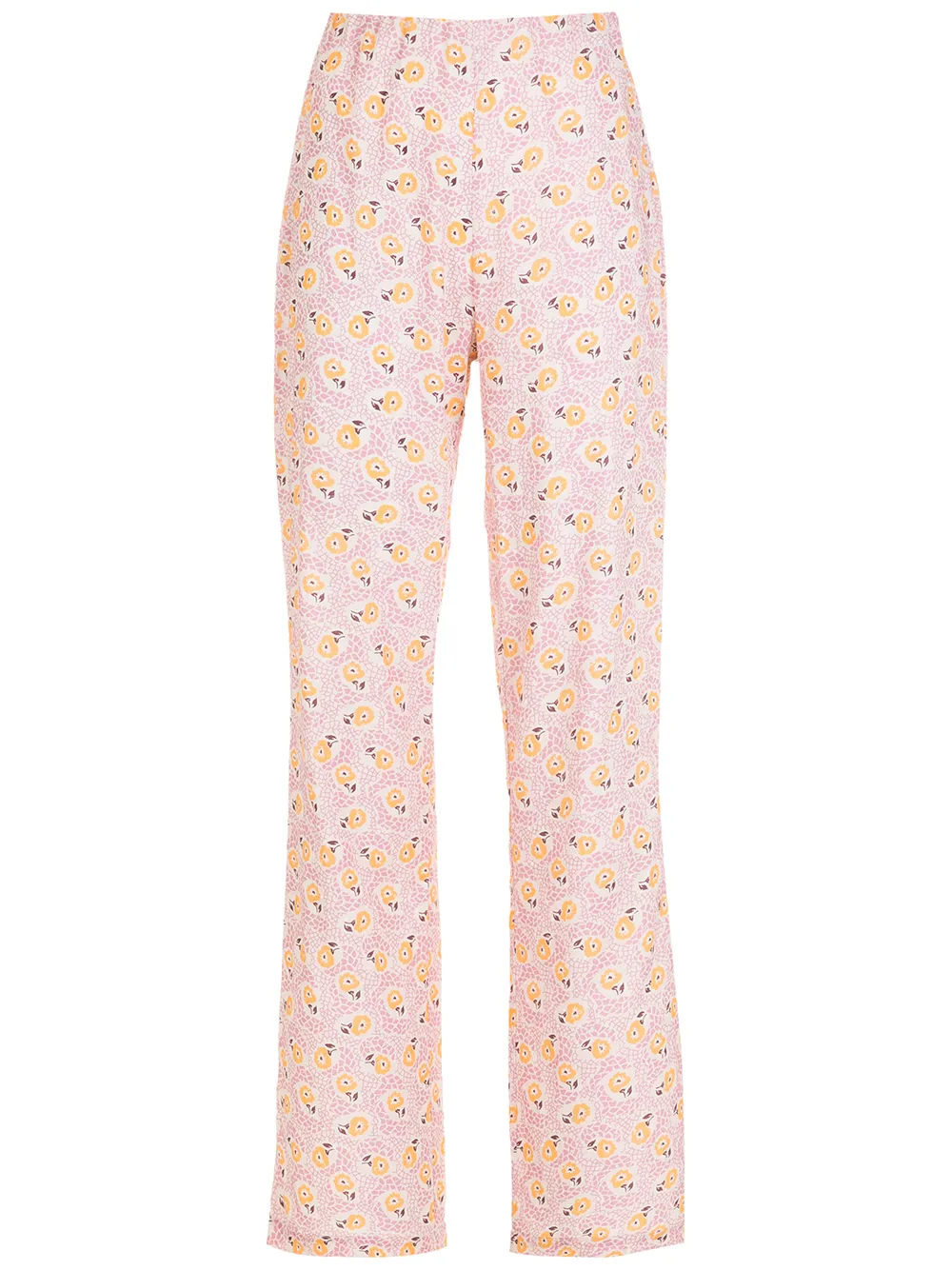 

Framed Mosaic Di Fiori Framed trousers - Pink