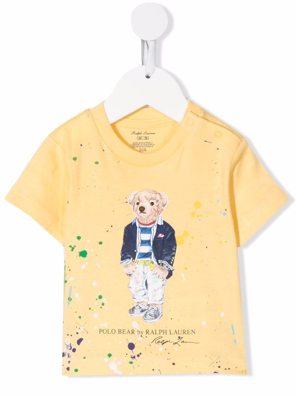 фото Ralph lauren kids футболка с эффектом разбрызганной краски