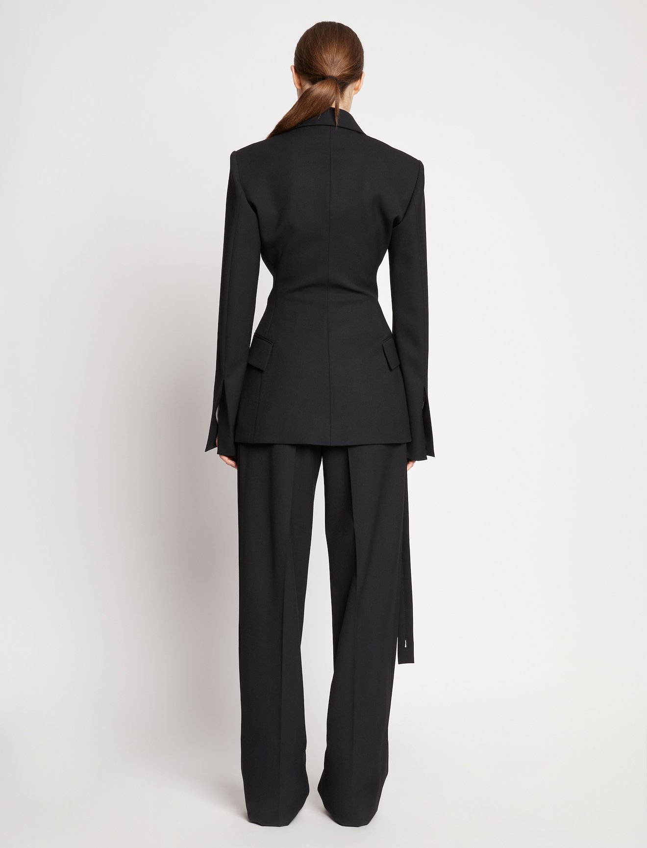 Lightweight Wool Tuxedo Jacket in black | Proenza Schouler