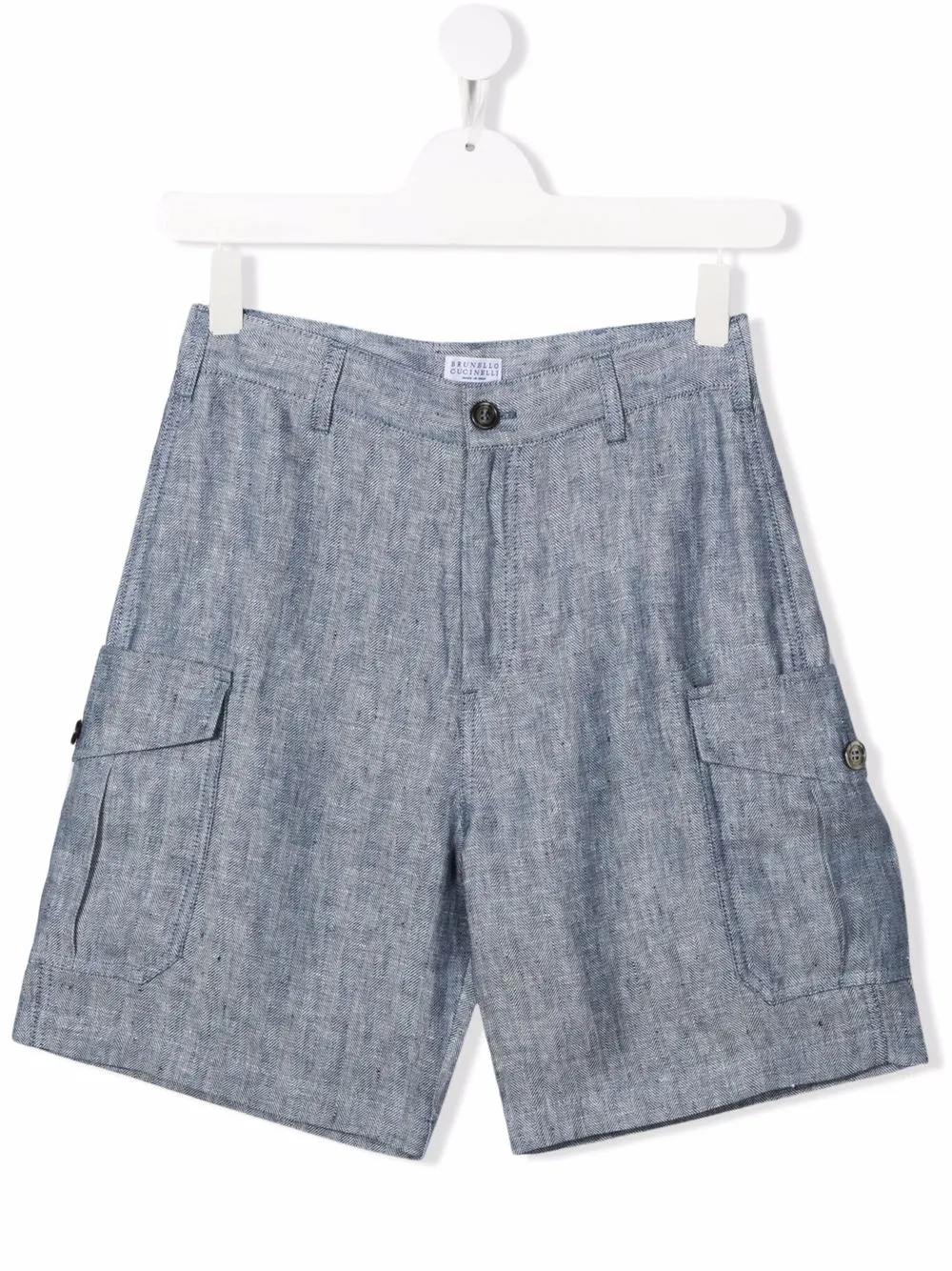 

Brunello Cucinelli Kids TEEN Bermuda cargo shorts - Blue