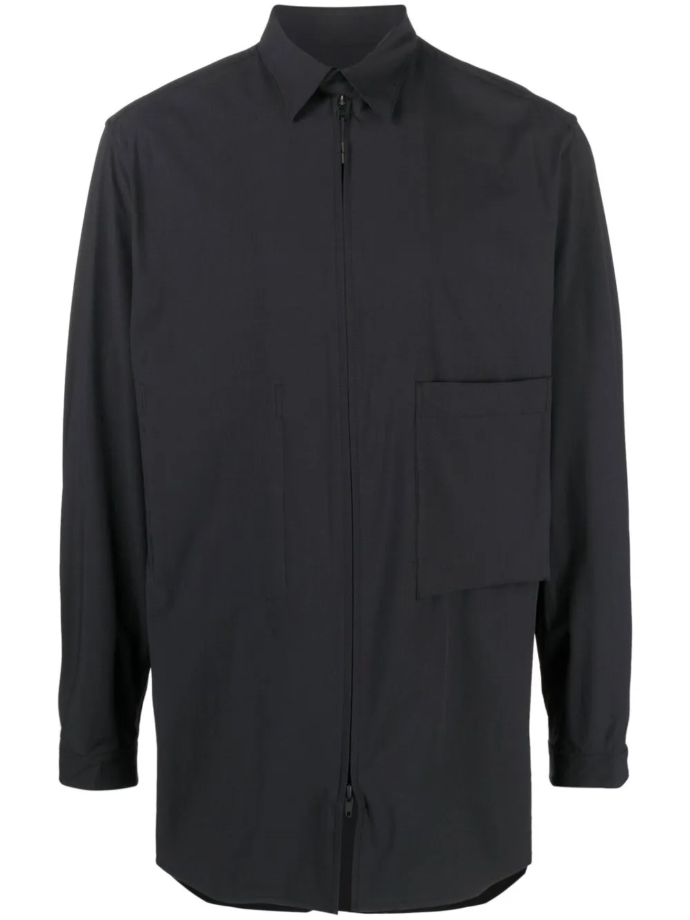 

Y-3 zipped long-sleeve shirt - Black