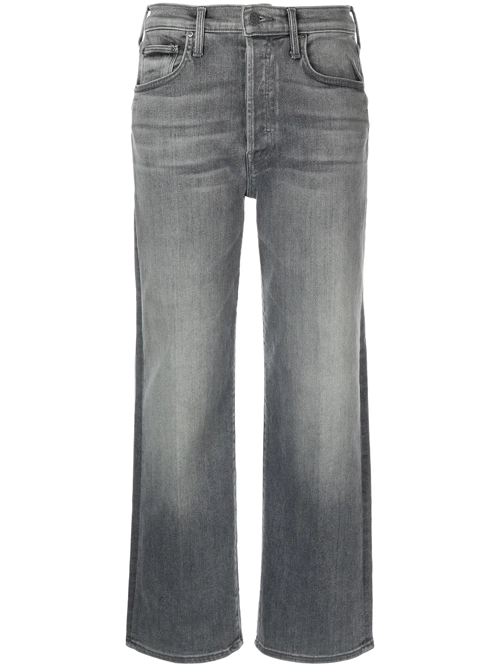 

MOTHER cropped straight-leg jeans - Grey