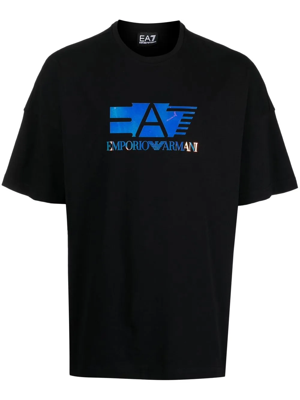 

Ea7 Emporio Armani playera con logo estampado - Negro